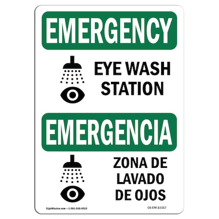 OSHA EMERGENCY, 7 Height, Decal